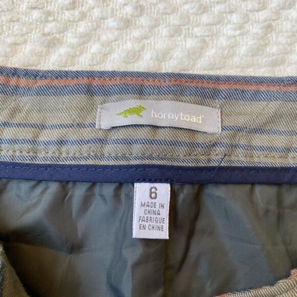 Horny Toad Neutral Tones Quilted Striped Women's Casual Mini Skirt Size 6 - Picture 7 of 8
